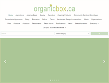 Tablet Screenshot of organicbox.ca
